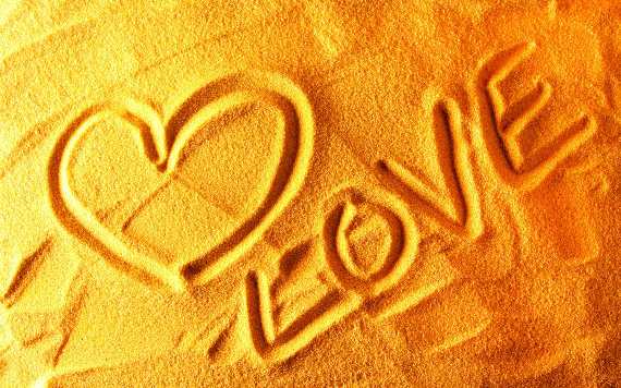 Love Drawn in Sand